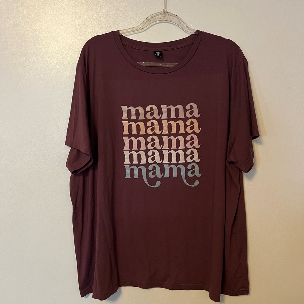 SHEIN Plum Curve Tee